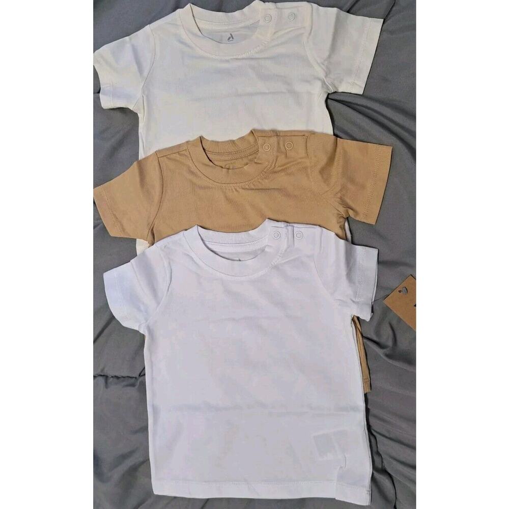 Amazon Aware Unisex‎ Babies' Cotton Jersey Short Sleeve T-Shirt Pack Of 3 (9 M)